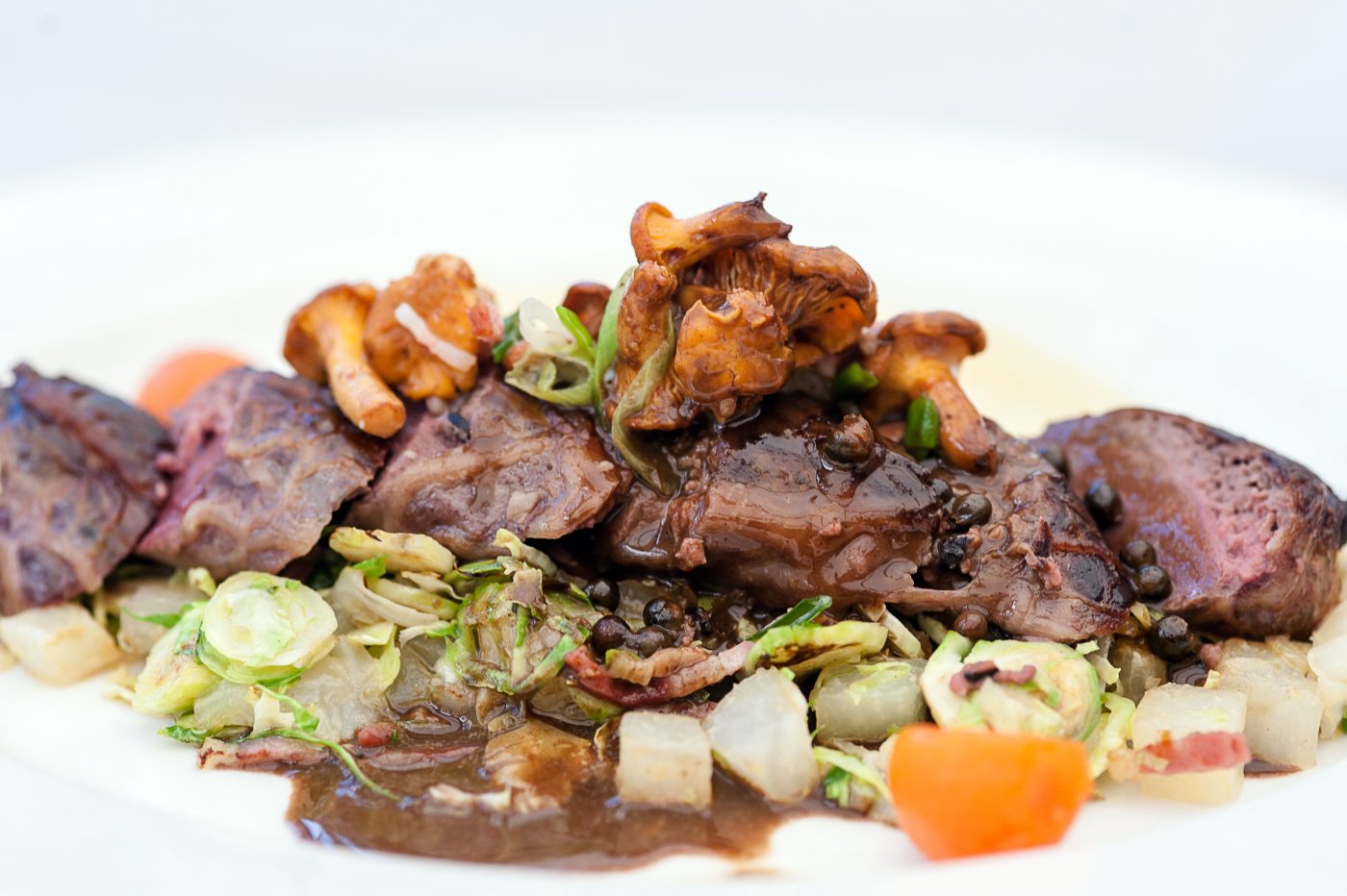 Kerstmenu Gertruda Hoeve 2017 hoofdgerecht Hazenrug